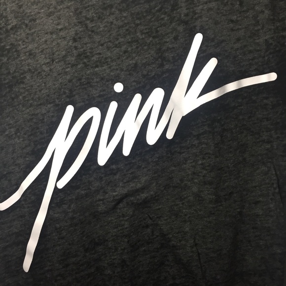 PINK Sporty Black and White Tee - Picture 3 of 4